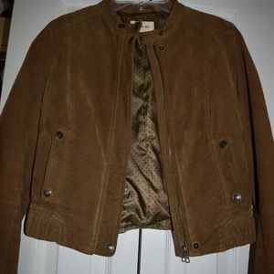 Real suede biker jacket